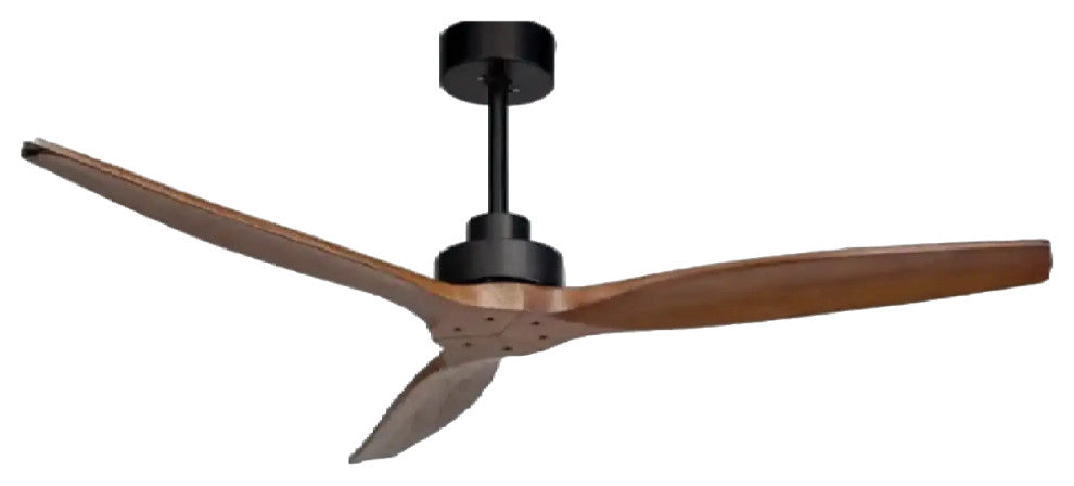 Barbona | Stylish Solid Wood Led Ceiling Fan Lamp With Remote Control, White, 42 Inch