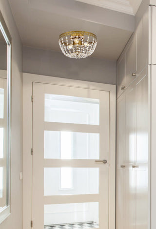 Elegant Lighting 1112F12 Kylie 3 Light 12"W Semi-Flush Bowl - Chrome