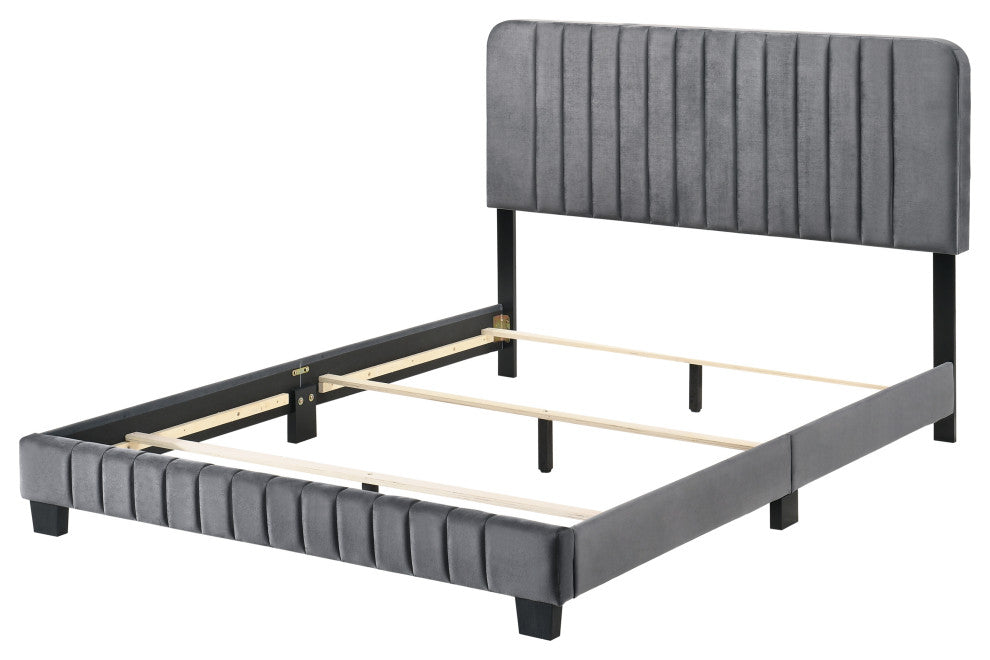 Lodi Bed, Gray, Queen