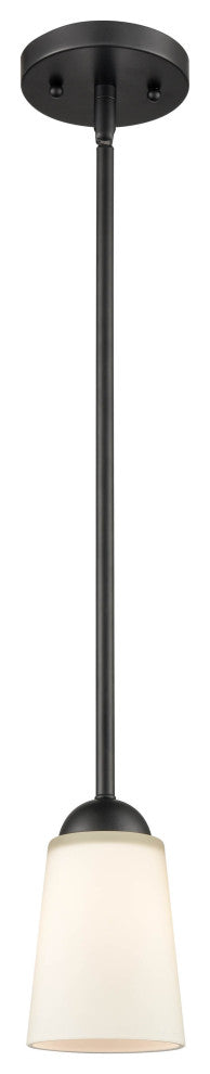 Ivey Lake Collection 1 Light 5 in. Matte Black Pendant