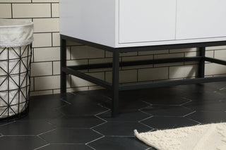 Home Living 22" Modern White-Light Bathroom Vanity