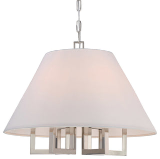 Libby Langdon for Crystorama Westwood 6 Light Polished Nickel Chandelier