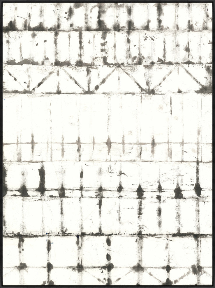 36x48 Just Being II, Framed Artwork, Black