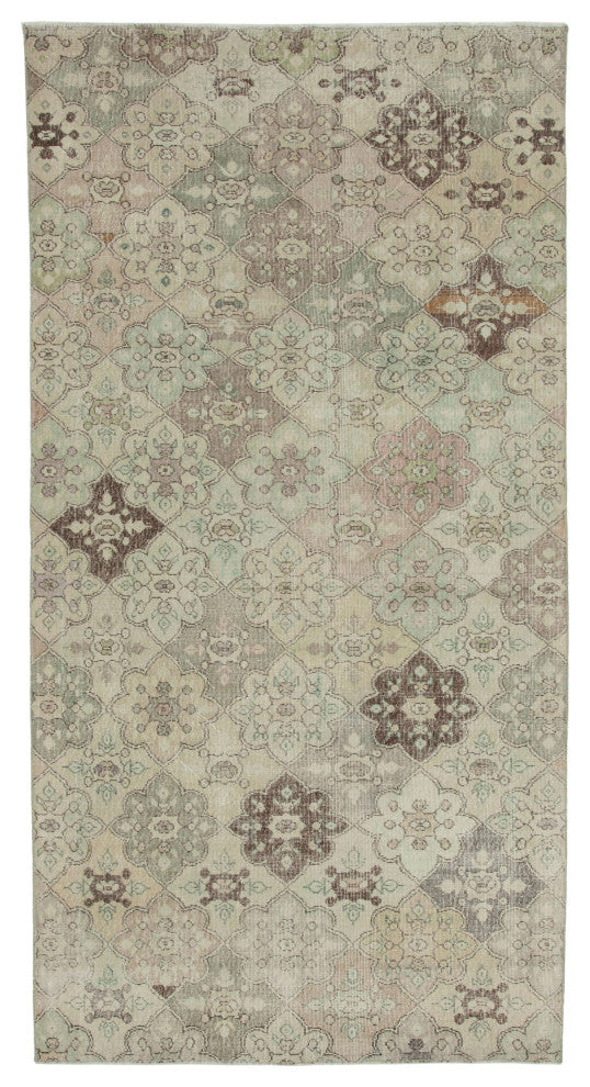 Rug N Carpet - Handwoven Turkish 5' 3'' x 9' 11'' Antique Vintage Rug