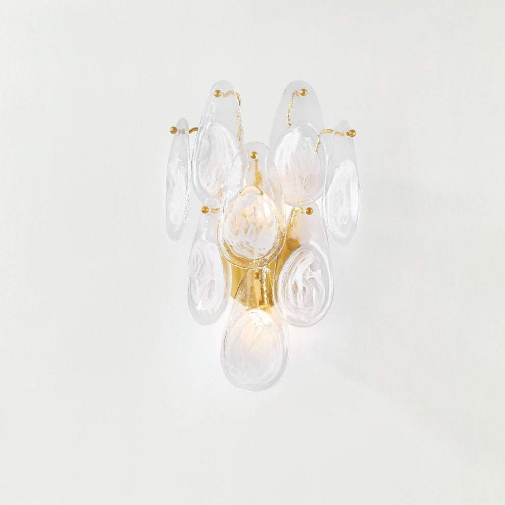 Darcia 20.25" High Aged Brass Wall Sconce