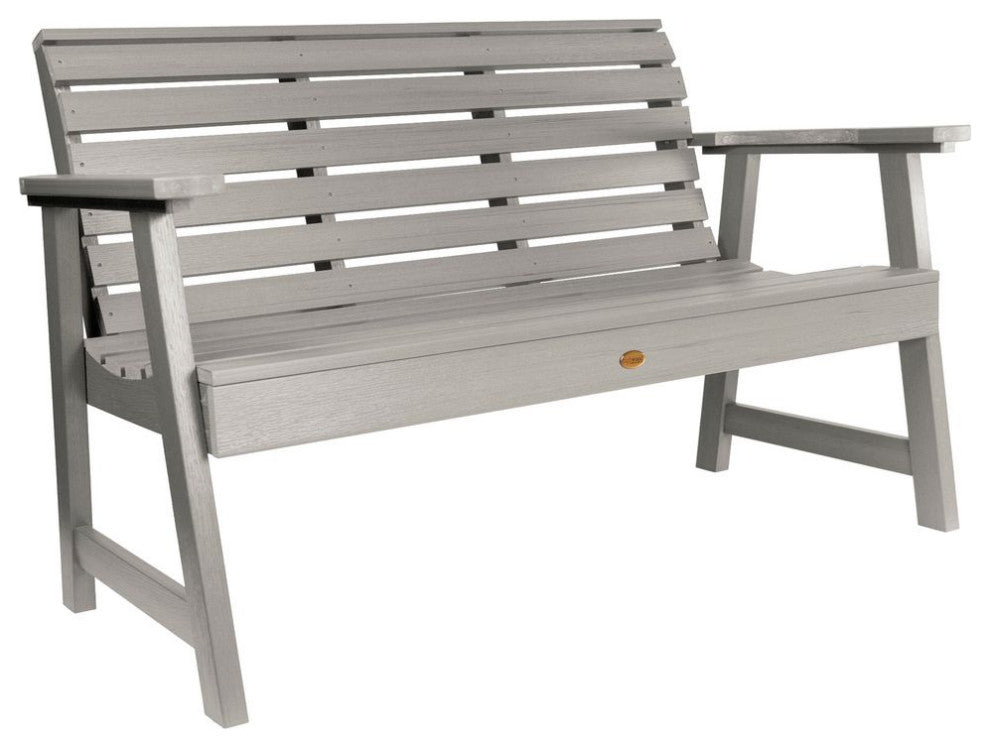 Weatherly 4-Foot Garden Bench, Harbor Gray