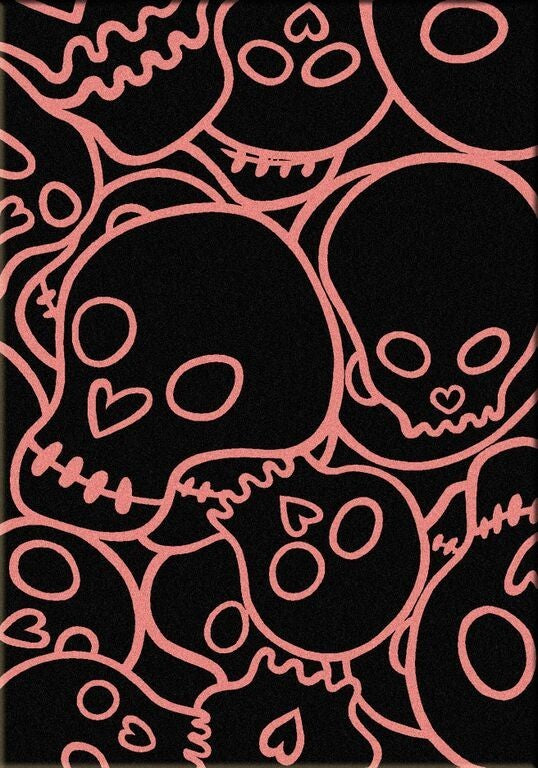Head Banger Rug, Pink, 8'x11', Rectangle