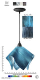 Jezebel Radiance Flame Pendant, Large, Sky Blue