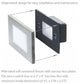 LED Low Voltage Vertical Scoop Step and Wall-Light Amber, Bronze