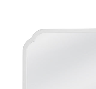 Flora Square Wall Mirror - White