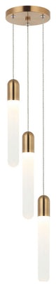 Matteo Lighting C65803AG Pendant, Aged Gold Brass Finish
