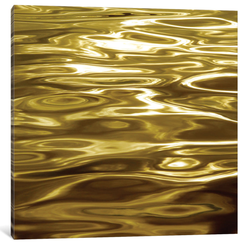 "Liquid Gold" by Charlie Carter, Canvas Print, 18"x18"