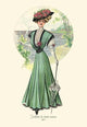 Toilette de Demi-Saison: Holiday in Lime- Fine Art Giclee Print 24" x 36"