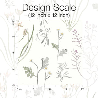 Lavender Alpine Botanical Peel & Stick Wallpaper
