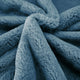 Heavy Faux Fur Throw Pillow Covers 2pcs Set, Smoke Blue, 20''x20''