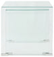 vidaXL Two Piece Nesting Table Set Tempered Glass Clear