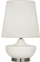Michael Berman Nolan Table Lamp, Matte Lily With Dark Antique Nickel