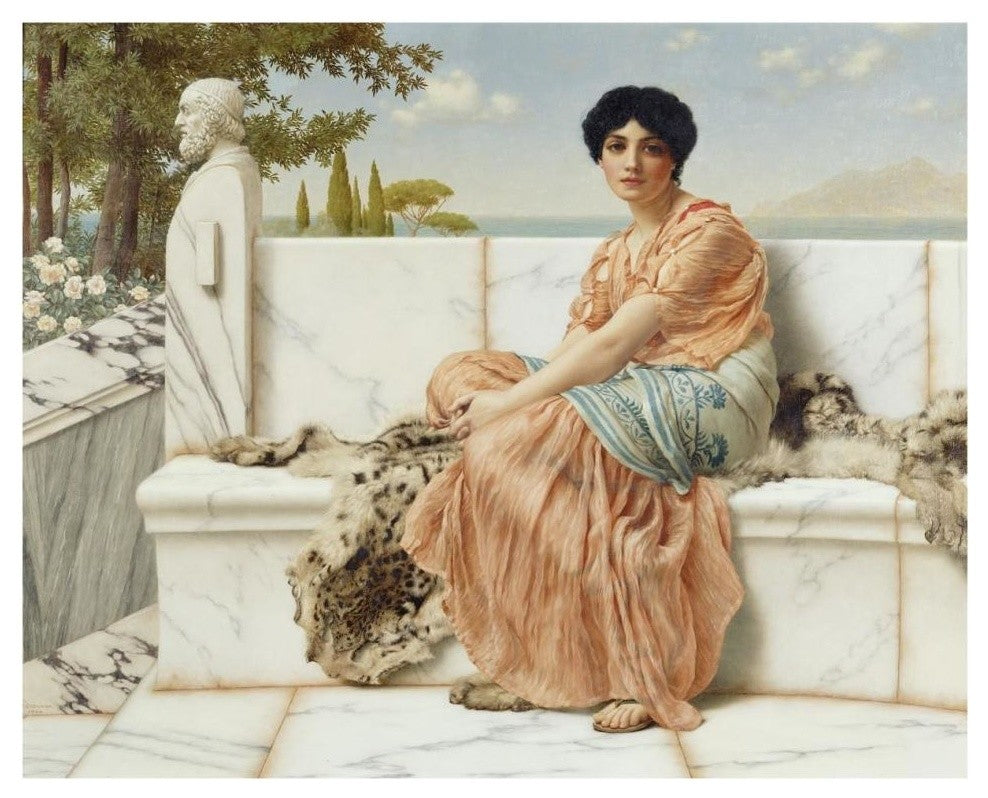 "Reverie" Digital Paper Print by John William Godward, 37"x30"