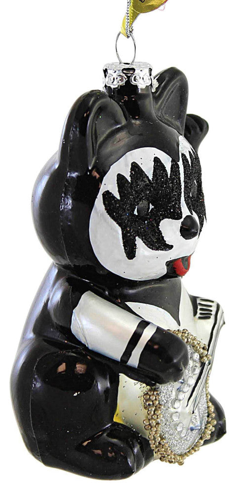 Holiday Rock Star Lucky Cat Ornament Band Waving Tongue Ban Go6604