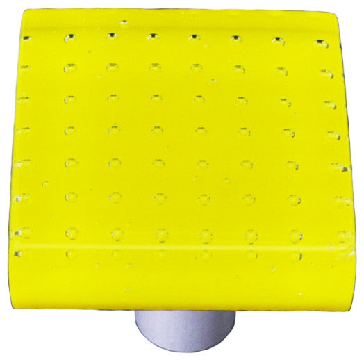 Bubbles Sunflower Yellow, Knob, Black Post