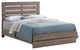 Pemberly Row Farmhouse Wood Eastern King Panel Bed in Barrel Oak