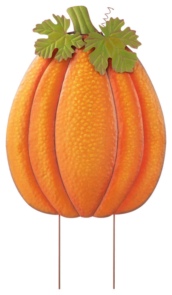 37.75"H Fall Glitter Pumpkin Yard Stake