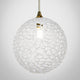 Napa 14 Pendants Blown Glass Chandelier, White, 48", Clear Glass