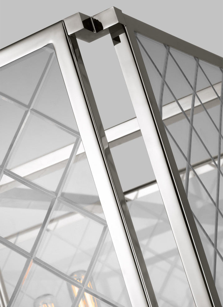 Erro Large Lantern, Polished Nickel