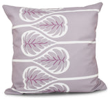 Fern Floral Print Pillow, Lavender, 26"x26"