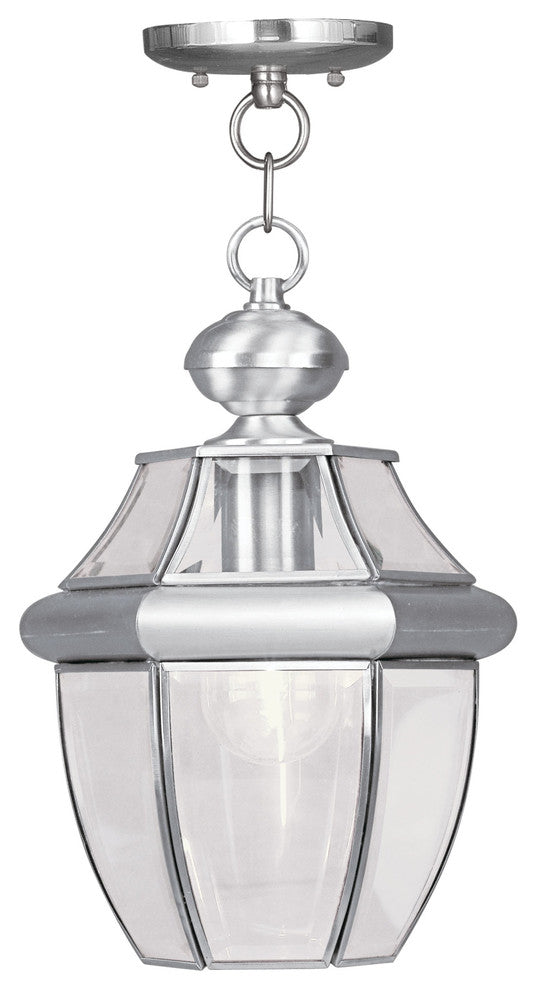 Monterey Outdoor Chain-Hang Light, Antique Brass, Brushed Nickel