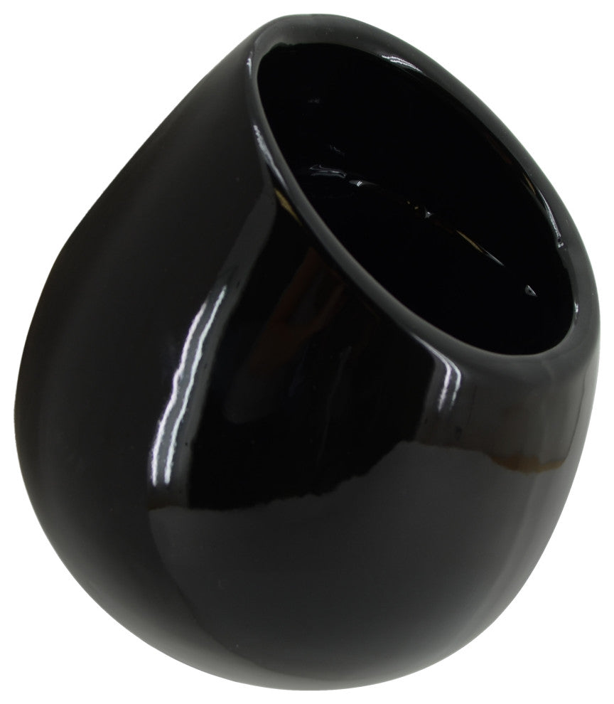 Arcadia Garden Products Large Round Wall Planter, Black