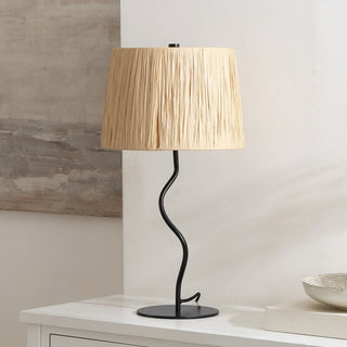 Safavieh Ziggi 24.25" Table Lamp, Black/Natural
