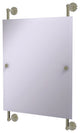 Waverly Place Rectangular Frameless Rail Mounted Mirror, Polished Nickel