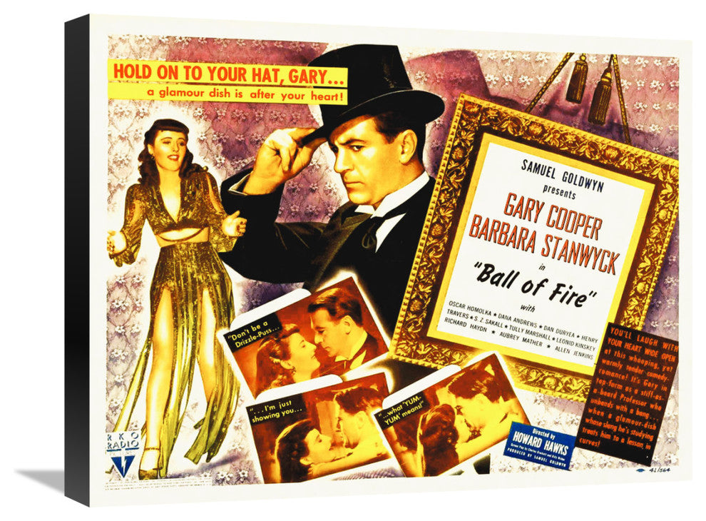 "Ball of Fire" Stretched Canvas Giclee by Hollywood Photo Archive, 22x17"