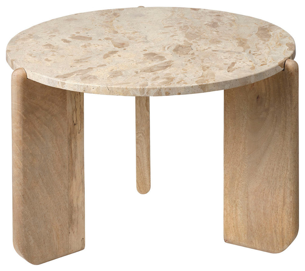 Quarry Wood and Tendua Stone Coffee Table