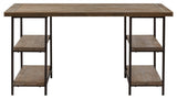 Cirque Rustic Farmhouse Dining Table, Grey, Desk