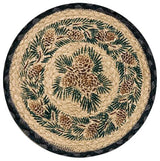 MSPR-025A Pinecone Printed Round Trivet 10"x10"
