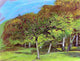 Claude Oscar Monet Fruit Trees, 21"x28" Wall Decal Print