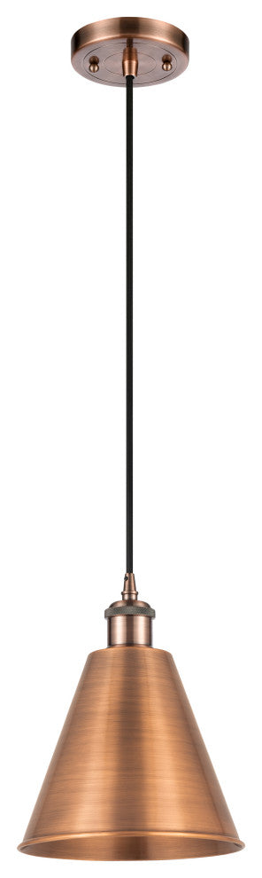 Ballston Cone Mini Pendant, Antique Copper, LED