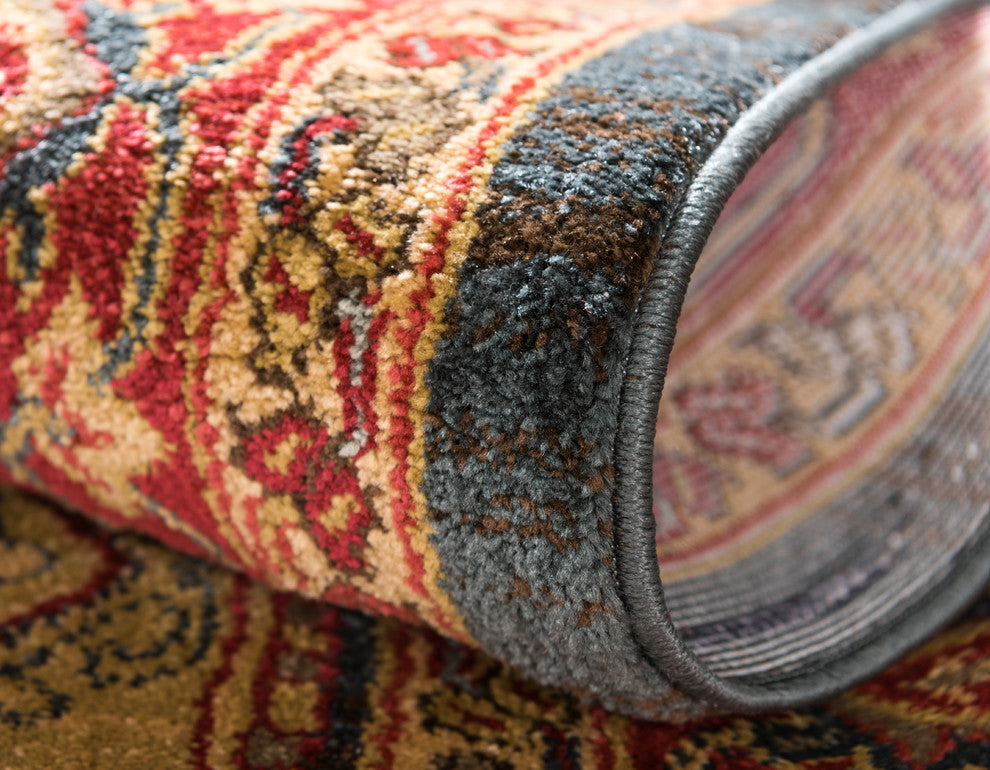 Unique Loom Navy Blue Arsaces Sahand 3' 3 x 5' 3 Area Rug