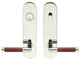 Cabernet Lever, Tubular Entry, Single Cylinder, RH, Polished Stainless Steel