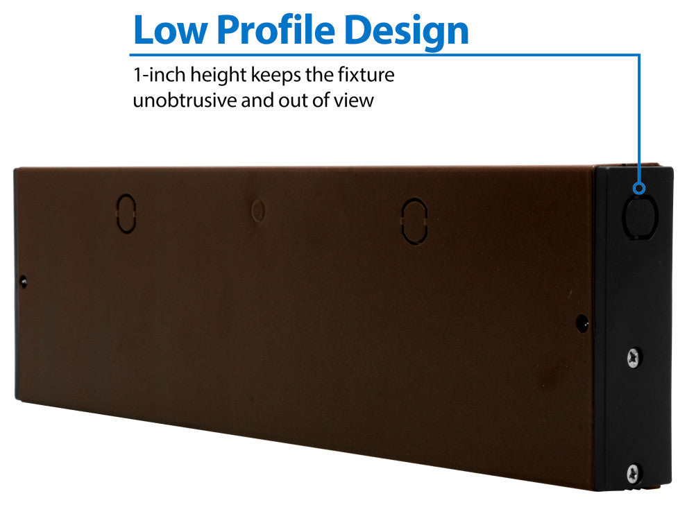 NUC-5 Series Selectable LED Under Cabinet Light, Oil Rubbed Bronze, 12.5