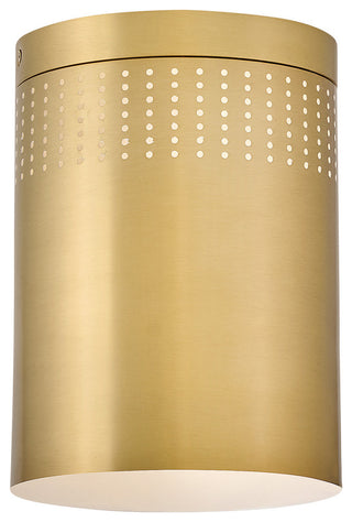 Lark 83681 Casey 8"W Flush Mount Ceiling Fixture - Lacquered Brass