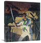 "Dagger "“ Ride of the Razorback" Canvas by Mort Kunstler, 19x22"