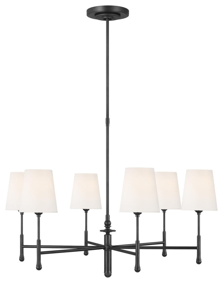Capri Medium Chandelier, Aged Iron