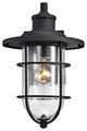 CHLOE Lighting Markus Transitional 1-Light Textured Black Outdoor Wall Sconce
