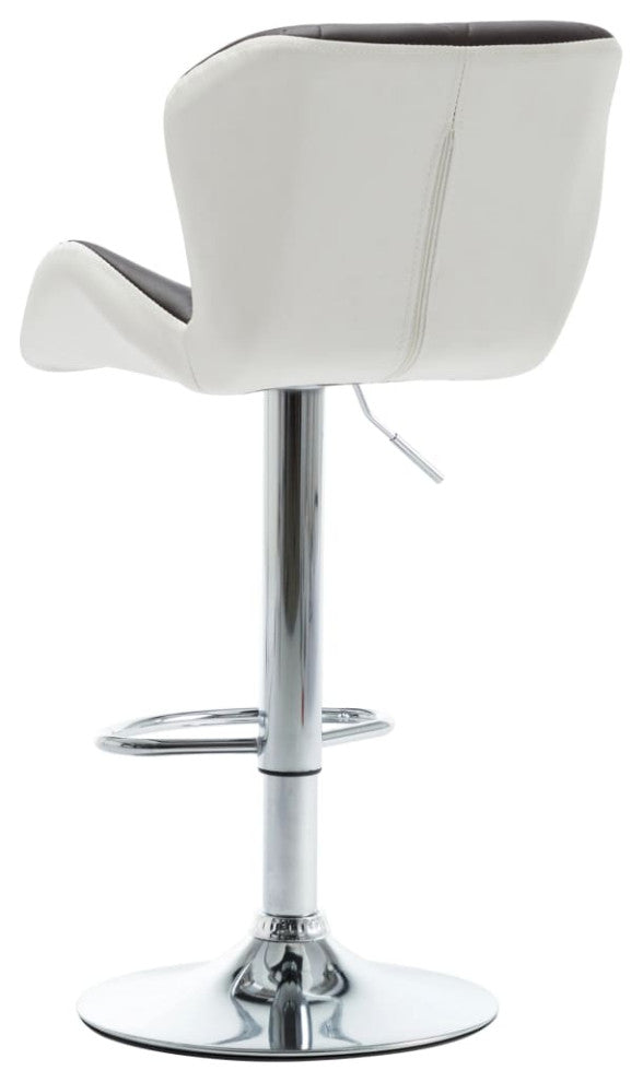 vidaXL Bar Stool Brown Faux Leather