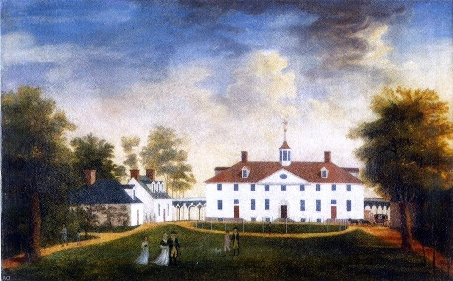 Edward Savage Mount Vernon from the Carriage Entrance Gallery Wrapped Canvas