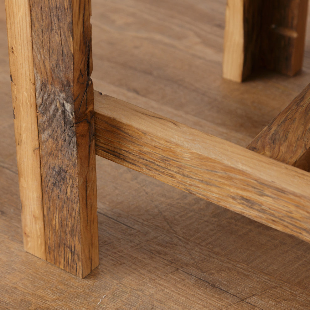 Reclaimed Oak End Table, Natural