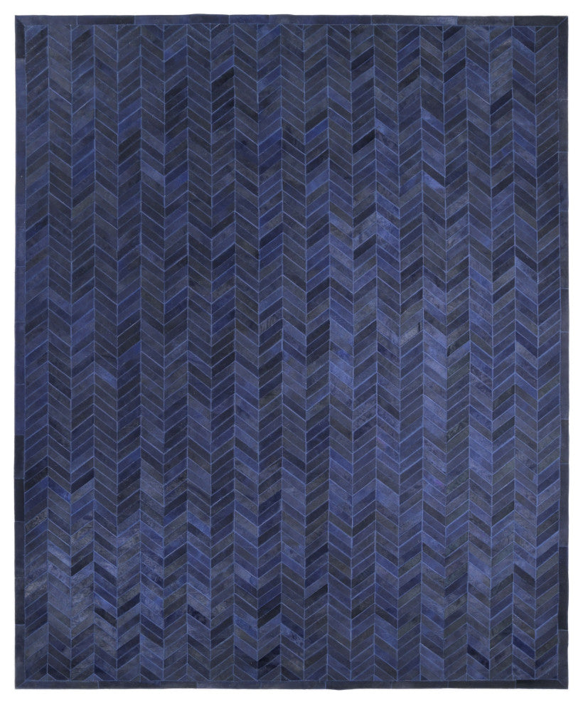 Meir Handmade Area Rug Blue, 5' 0" X 8' 0"